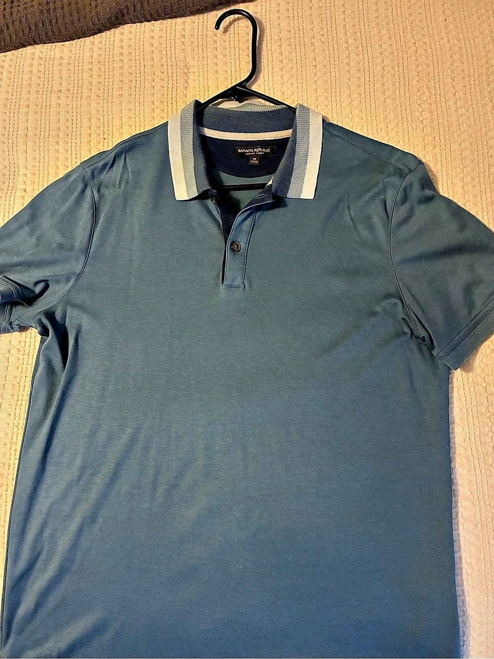 Banana Republic Luxury-Touch Polo Men's Blue Size Medium